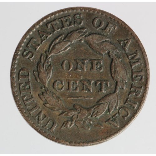 1018 - USA One Cent 1825 VF