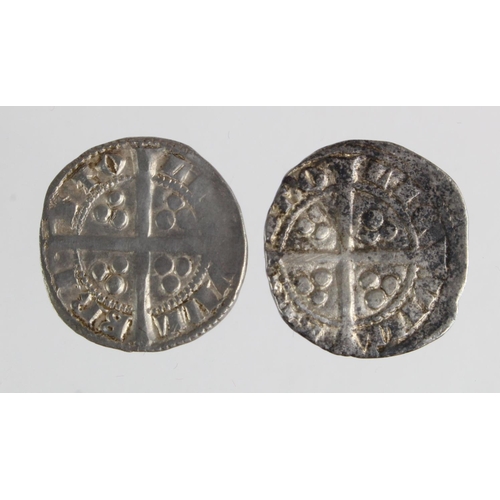 102 - Edward I Bristol silver pennies (2): Class 9b, star on breast, off-centre GF, and Class 9b2 nVF; wit... 