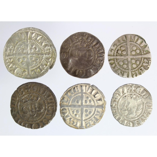 103 - Edward I Bristol silver pennies (6): All Class 3, F to GVF, with tickets, and provenances where appl... 