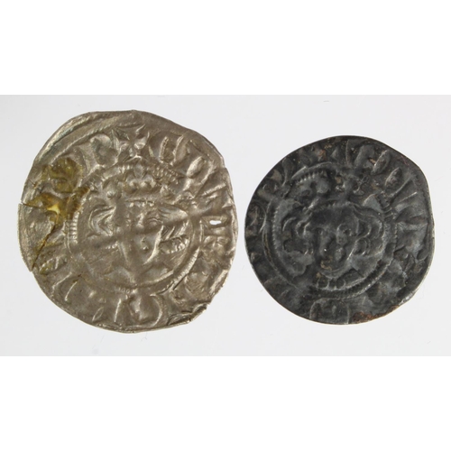 108 - Edward I Canterbury silver pennies (2): Class 4e F-GF, and Class 5b ex- J.J. North Collection repair... 