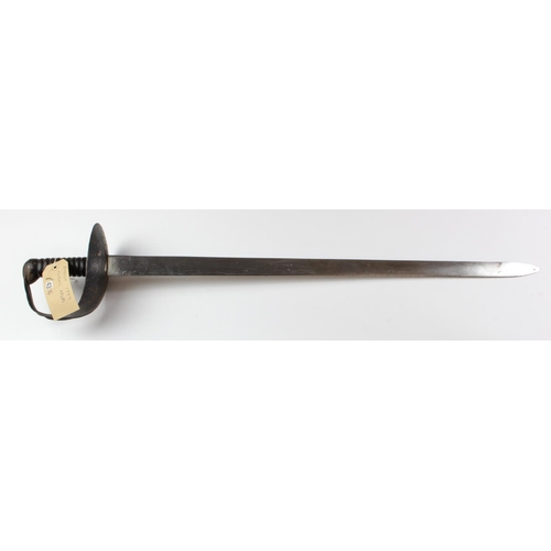 1087 - Cutlass - an English 1889 Pattern Naval Cutlass. Heavy D/E blade 29