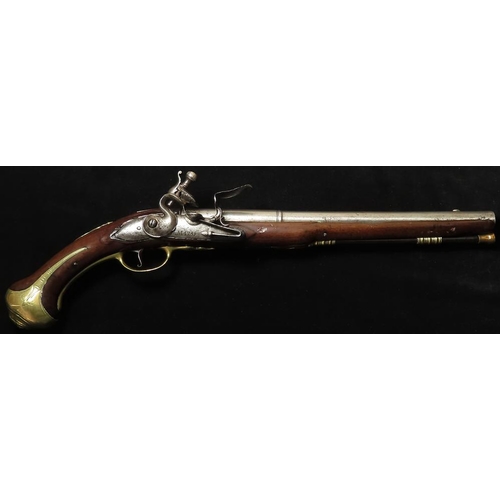 1093 - Flintlock pistol by W(illiam). Mawd of Otley, Yorks. With London proof marks, c1680 - 1720. Lions fa... 