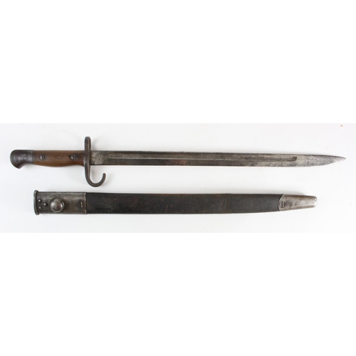 1103 - Hooked Quillion 1907 Pattern Bayonet, issued March 1909 and unit marked to the Worcestershire Regime... 