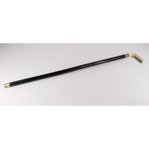 1104 - Horn Handle Riding Crop Sword Stick, Edwardian era