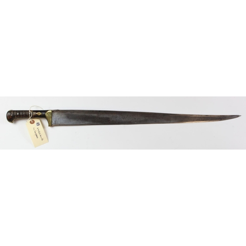 1106 - Knife - an Indo-Persian 'Pesh Kabz' long knife/short sword. Designed to penetrate armour and chain m... 