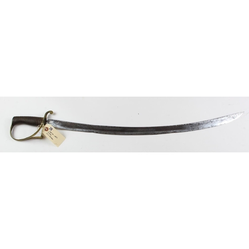 1133 - Sword - an 1825 Pattern Army Hospital Corps Privates Sword. Blade 28