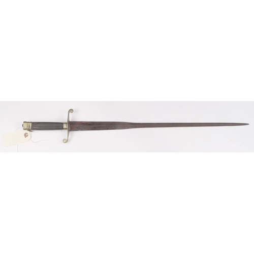 1140 - Sword - Continental (Composite (?)) sword. Tri-form blade 23