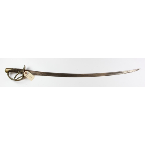 1152 - Sword - French Cavalry Sword circa 19th Century. Blade 36