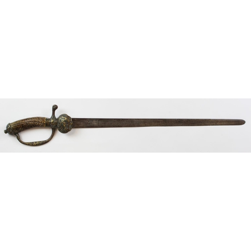 1164 - Sword - German Hunting Sword/hanger, blade 19.5