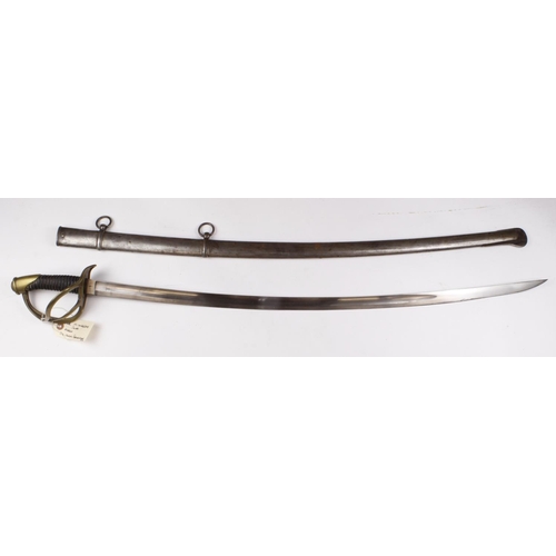 1177 - Sword - US/French? Model 1860 Cavalry Troopers Sword, blade 35