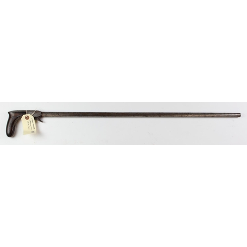 1185 - Walking Stick Gun - an interesting 19th Century Percussion Walking Stick Shotgun. Barrel 26