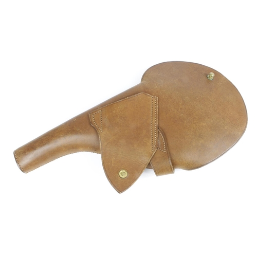 1188 - WW1 brown leather holster for Webley revolver unmarked in mint, unissued condition.