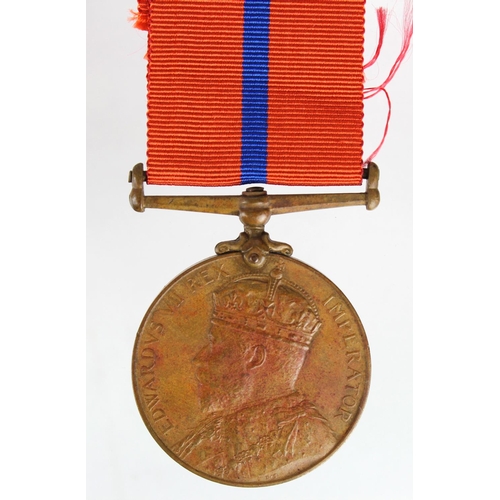 1197 - Coronation (Police) Medal 1902 in bronze, with LCC MFB reverse (George T. Henry).