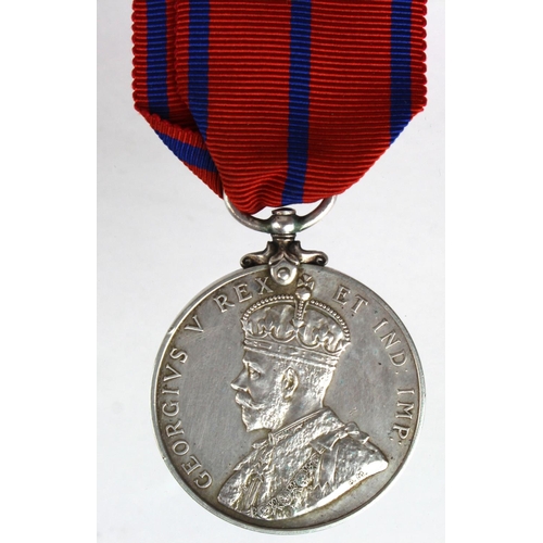 1203 - Coronation (Police) Medal 1911 with London Fire Brigade reverse (Sub Off S. Simmons).