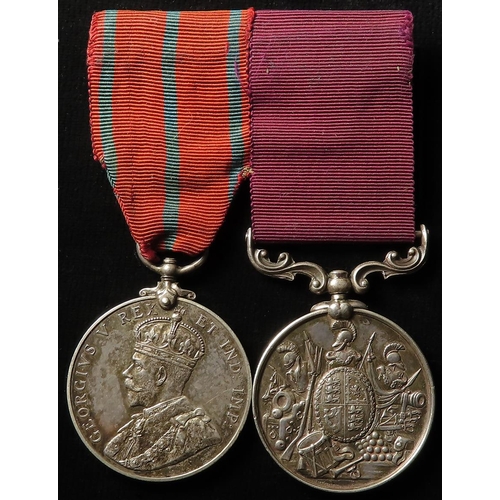 1207 - Coronation (Police) Medal 1911 with Royal Parks reverse (I. Bennell), with QV Army LSGC Medal (10422... 