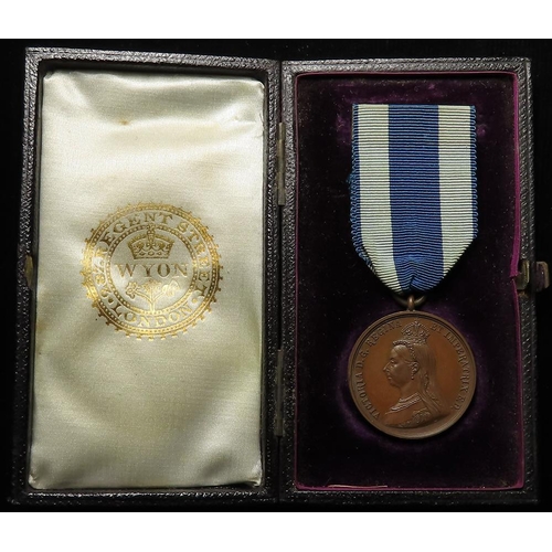 1215 - Jubilee Medal 1897 in bronze, in original Wyon case.