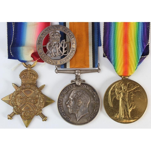 1235 - 1915 Star Trio to 15693 Pte D L Pelling Liverpool Regt. With Silver Wound Badge 82104. For Wounds.  ... 