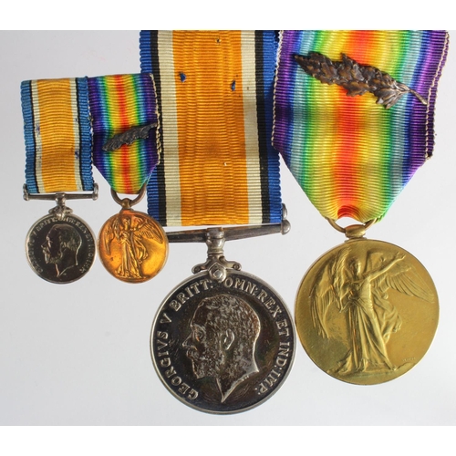 1253 - BWM & Victory Medal with MID to (Major A Tubbs). Rank corrected on BWM. Albert Tubbs served as a Maj... 