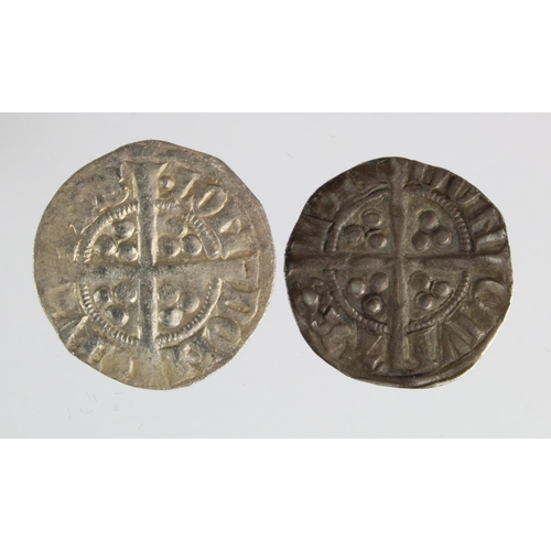 130 - Edward I London silver pennies (2): Class 4e/d mule VF ex-Gorefield Hoard, and Class 5a GF/nVF ex-Ja... 