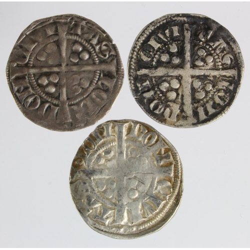 138 - Edward I London silver pennies (3): Class 4c/d mule VF ex-J.J. North Collection, Class 5a F, and Cla... 