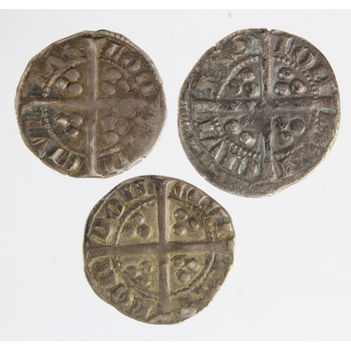 139 - Edward I London silver pennies (3): Class 9a/b(?) mule GF-nVF, Class 9b1 GF, and Class9b2 nVF; with ... 