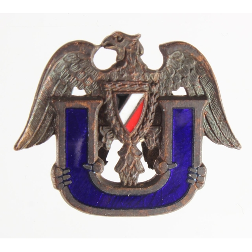 1491 - Austro-Hungarian Empire era a scarce U - Boat crew members lapel badge.