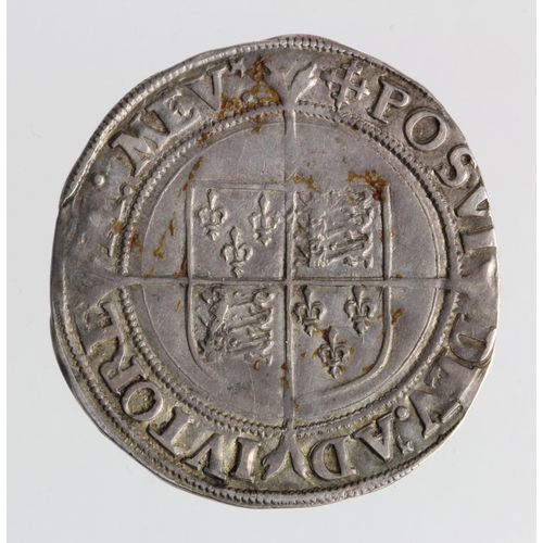 169 - Elizabeth I silver shilling, Second Issue 1560-1561, mm. Cross-Crosslet, Spink 2555, F/GF