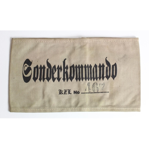 1835 - German Concentration camp interest a SonderKommando RZL No. 467 stamped for those who acted as inmat... 