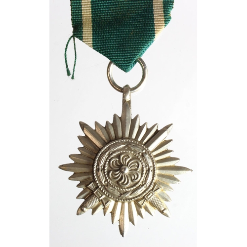 1846 - German Eastern Peoples Ostvolk Bravery award 2nd class (like Iron Cross) Military Issue with swords.