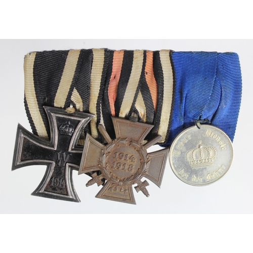 1870 - German Iron Cross 2nd Class WW1, Honour Cross with Swords maker marked 'R.V.9. Pforzheim', Prussia L... 