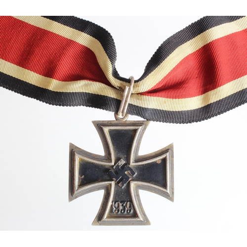 1875 - German Knights Cross of the Iron Cross, service wear, three piece made, L/12 stamp to frame