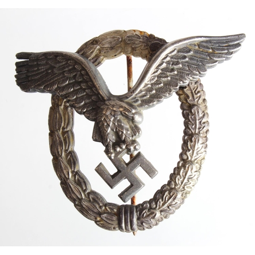 1897 - German Luftwaffe Pilots qualification badge, maker marked