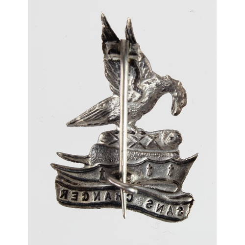 2125 - Liverpool Pals (probably) unmarked silver sweetheart badge