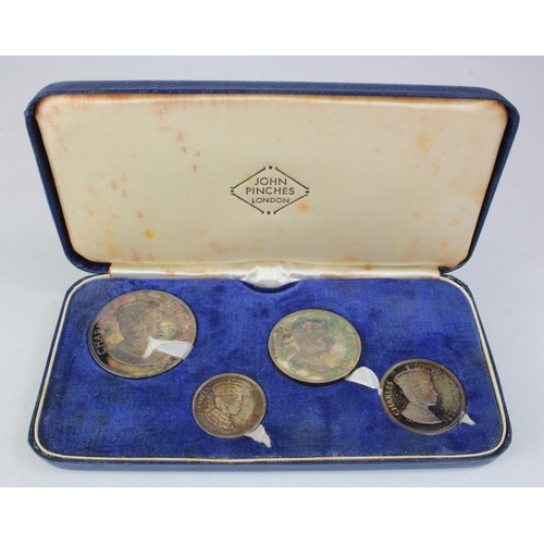 273 - British Commemorative Medals (4) silver: Investiture of the Prince of Wales 1969, John Pinches proof... 