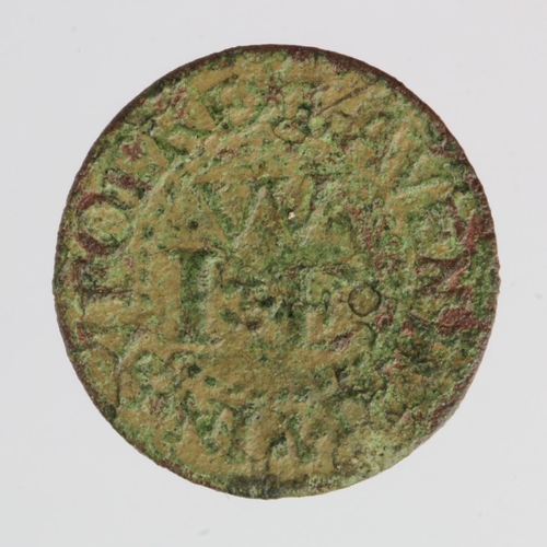 309 - Lavenham, Suffolk 17th. century, farthing token of John Wilmot, very rare, slightly rough surfaces, ... 