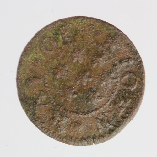 328 - Sudbury, Suffolk, token farthing of 1667 of John Ray, very rare variety with seven stars, D. 338A, e... 