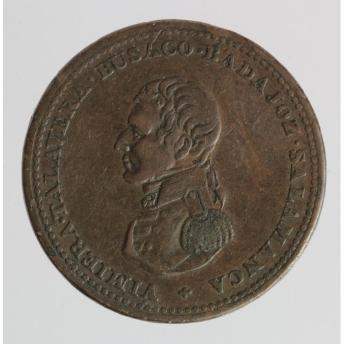 343 - Token, 19thC : Wellington / Cossack Penny c.1812-14, nVF