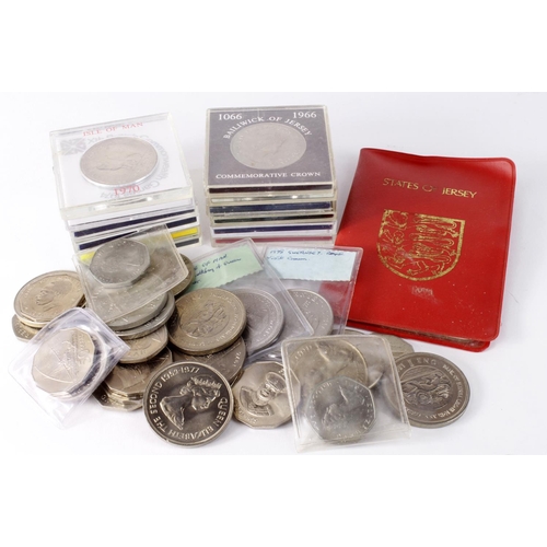 359 - British Commonwealth (42) crowns and other cupro-nickel, mainly commemorative issues, most in high g... 