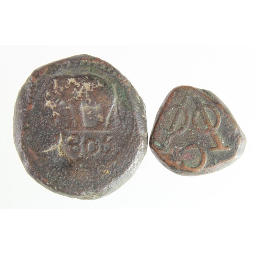 370 - Ceylon (2) copper 