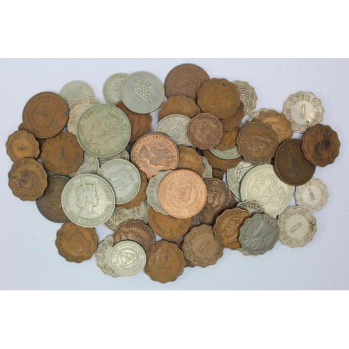 377 - Cyprus (65) 20thC base metal coinage, mixed grade.