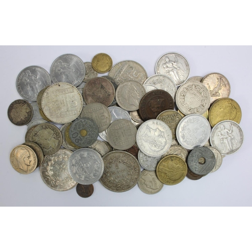 380 - France & Colonies (75) 19th-20thC assortment, including silver, mixed grade.