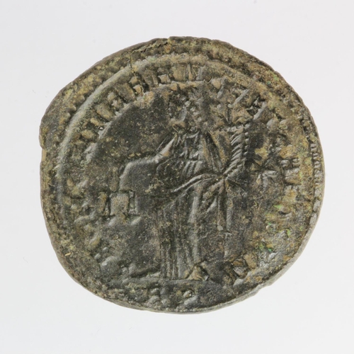 43 - Diocletian billon follis, Rome Mint 302-305 A.D., obverse:- Laureate bust right, reverse reads:- SAC... 