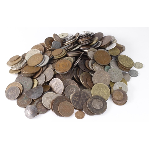 557 - World Coins, over 2KG, silver noted.