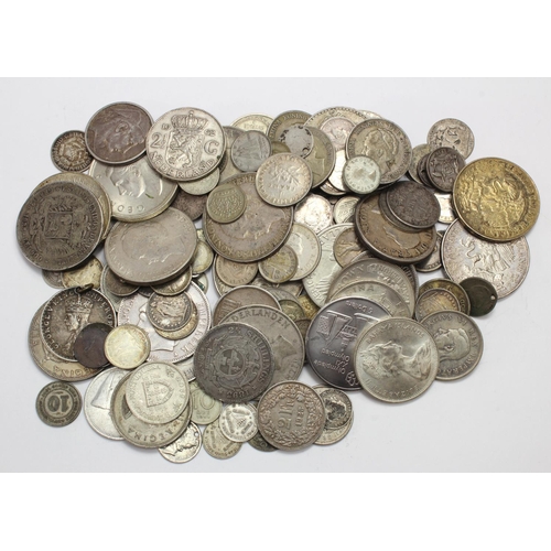 566 - World Silver (approx 970g) mixed countries, grades and denominations