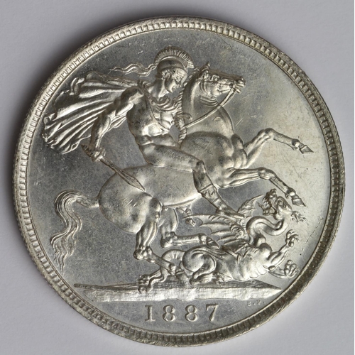 651 - Crown 1887 proof-like EF