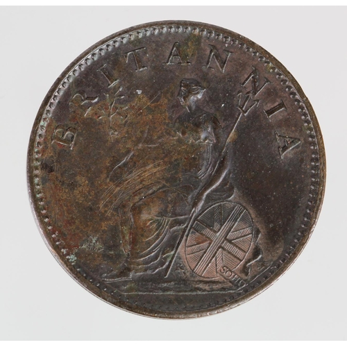 667 - Farthing 1806 (K on truncation) EF or better with a trace of lustre