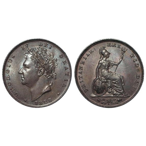 670 - Farthing 1828 GEF