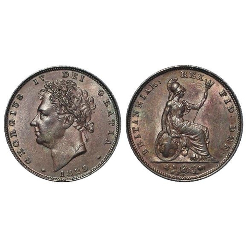 671 - Farthing 1829 GEF