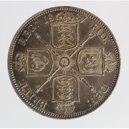 686 - Florin 1887 Jubilee, toned EF