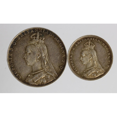 746 - Maundy Odds (2): 4d and 2d 1891 matching toned GEF